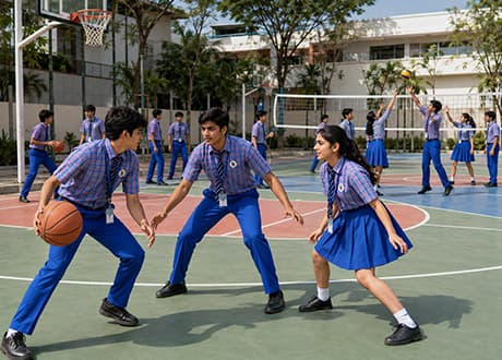 Basketball and Volleyball Courts
